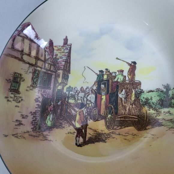 ROYAL DOULTON Old English Coaching Scenes Dinner Plate Collectors England - Picture 2 of 5